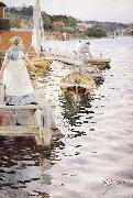 Anders Zorn vagskvalp oil painting artist
